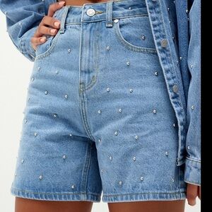 Milk It Recycled Spur Denim Shorts